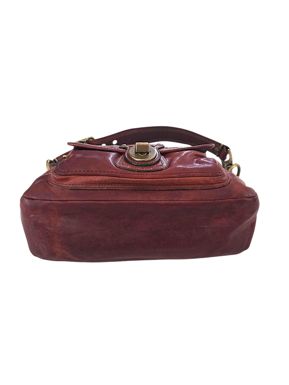 Vintage COACH Legacy 65th Turnlock Leather Shoulder Bag Brown 11127 Y2K - Picture 6 of 16